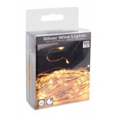 20 Gold Θερμά Λαμπάκια LED Copper, με Μπαταρία (0.5m)